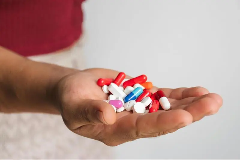 A handful of pills