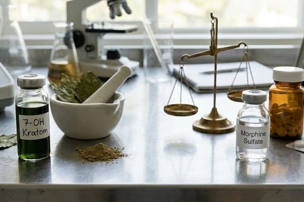 7-OH Kratom vs. Morphine: Addiction and Dependence Risk